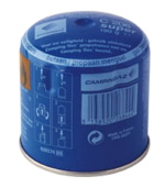 Disposable Camping Gaz Cartridge C206. For use with Camping Gaz piercable appliances.