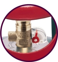 Built in Gas Trac enables the gas level to be seen at a glance